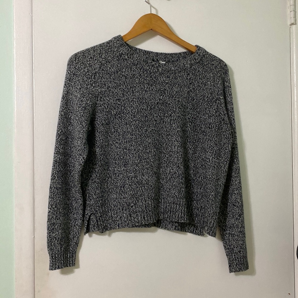 Black and white sweater